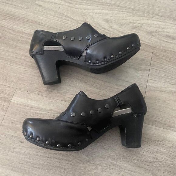 Dankso, black slip on women's comfort pumps size 36 - Picture 4 of 8